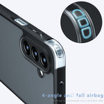 Til Samsung Galaxy A17 5G / A17 4G cover Skin-Touch TPU + PC mat telefonbagcover, transparent sort