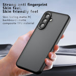 Til Samsung Galaxy A17 5G / A17 4G cover Skin-Touch TPU + PC mat telefonbagcover, transparent sort