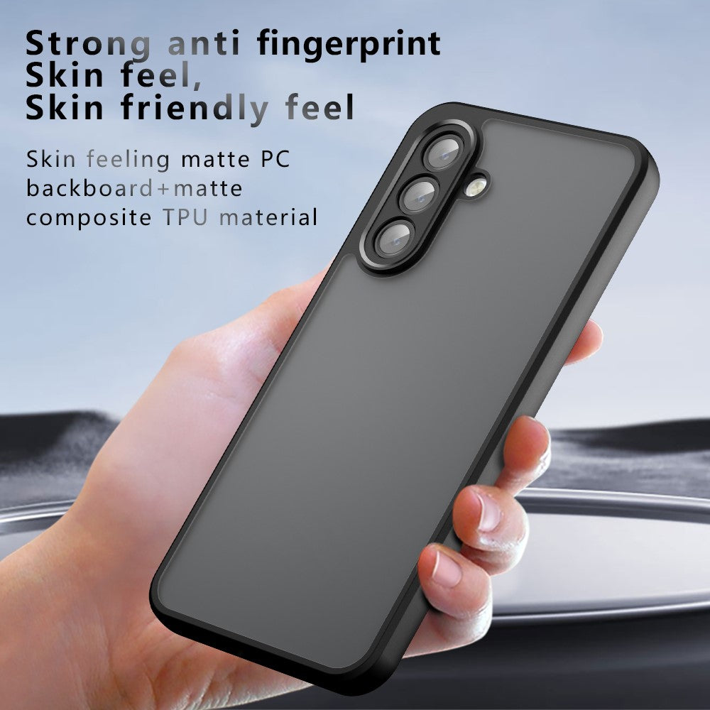 Til Samsung Galaxy A17 5G / A17 4G cover Skin-Touch TPU + PC mat telefonbagcover, transparent sort