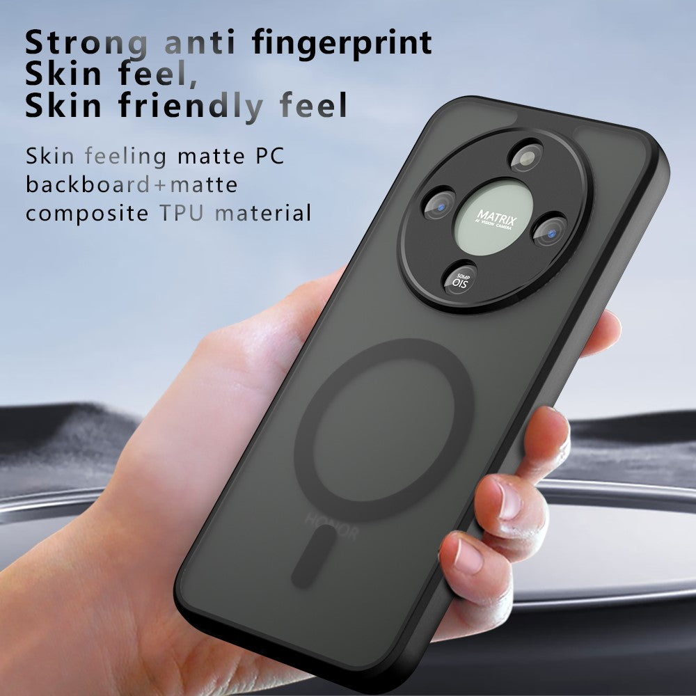 For Honor Magic8 Lite 5G / X9d 5G / X70 5G Magnetic Case TPU + PC Matte Skin Touch Phone Cover