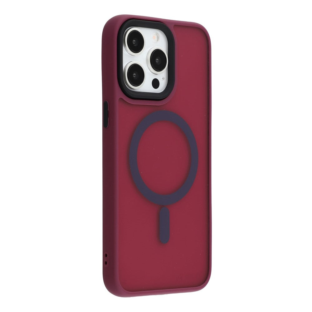 Till iPhone 14 Pro Max-fodral kompatibelt med MagSafe Skin-Touch PC + TPU mobilskal