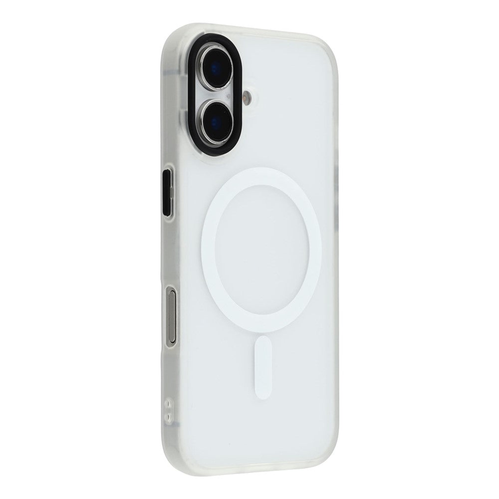 Til iPhone 16 Plus Cover Kompatibel med MagSafe Hudvenligt PC + TPU Telefoncover
