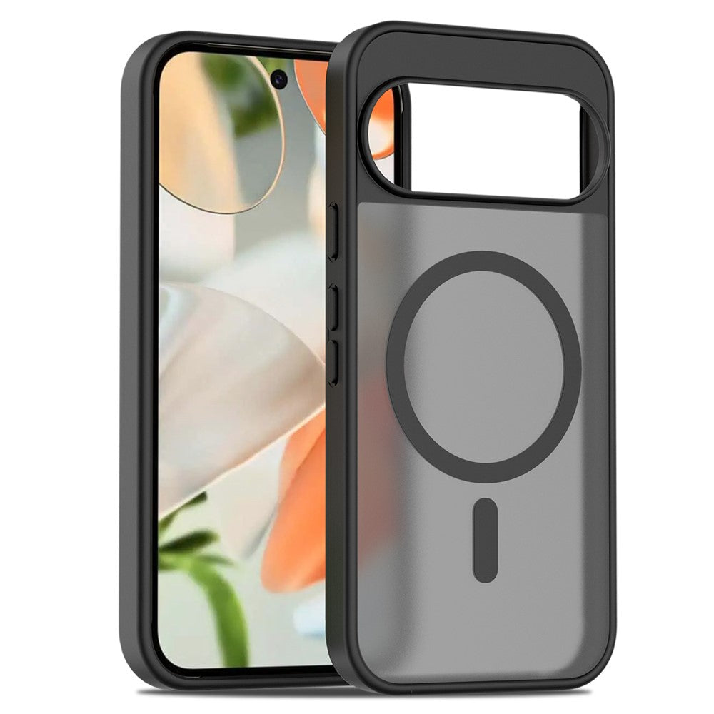 For Google Pixel 10 Pro / 10 / 9 Pro / 9 Magnetic Case TPU Frame Acrylic Back Phone Cover Skin Touch