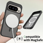 For Google Pixel 10 Pro / 10 / 9 Pro / 9 Magnetic Case TPU Frame Acrylic Back Phone Cover Skin Touch