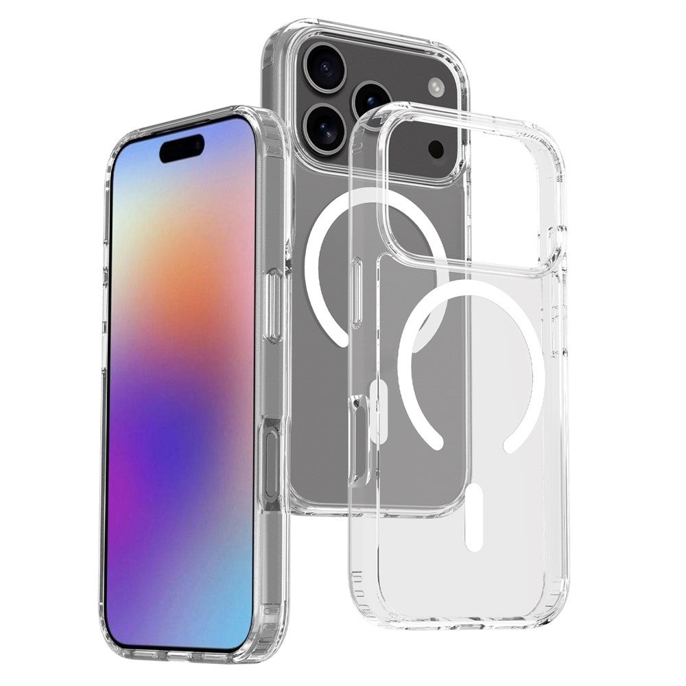 Til iPhone 18 Pro / 17 Pro Magnetisk Cover 2.0mm Ridsefast TPU + PC Klart Telefoncover