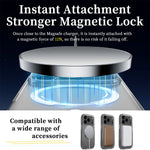 For iPhone 18 Pro / 17 Pro Magnetic Case 2.0mm Scratch Resistant TPU + PC Clear Phone Cover