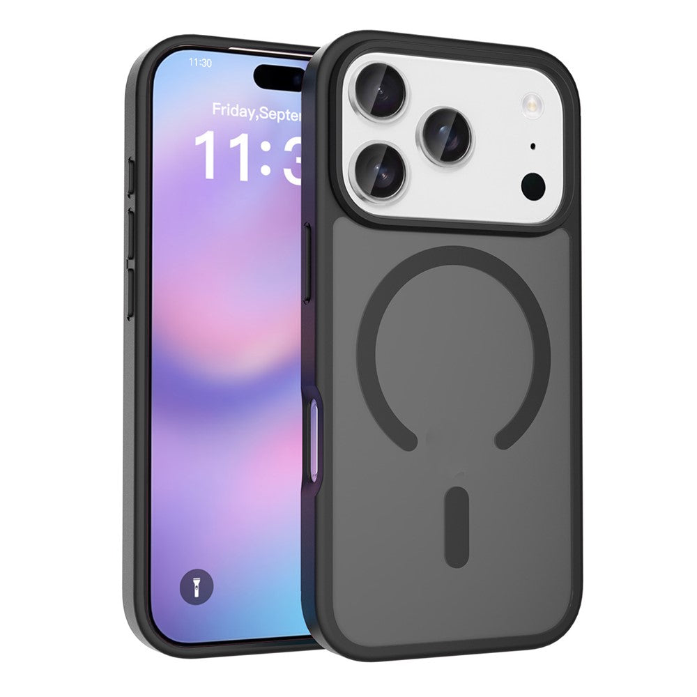For iPhone 18 Pro / 17 Pro Case Compatible with MagSafe TPU Frame Acrylic Back Phone Cover Skin Touch