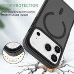 For iPhone 18 Pro / 17 Pro Case Compatible with MagSafe TPU Frame Acrylic Back Phone Cover Skin Touch