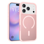 For iPhone 18 Pro / 17 Pro Case Compatible with MagSafe TPU Frame Acrylic Back Phone Cover Skin Touch