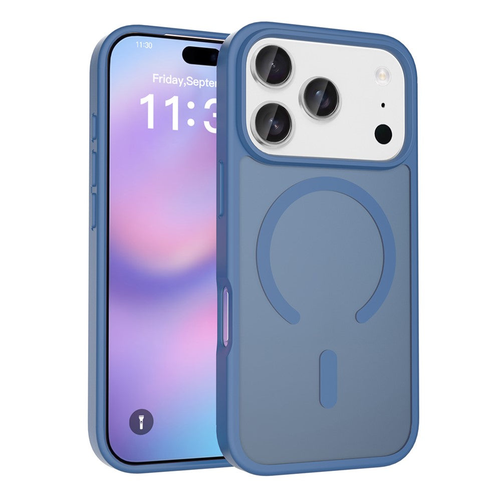 For iPhone 18 Pro / 17 Pro Case Compatible with MagSafe TPU Frame Acrylic Back Phone Cover Skin Touch
