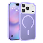 For iPhone 18 Pro / 17 Pro Case Compatible with MagSafe TPU Frame Acrylic Back Phone Cover Skin Touch