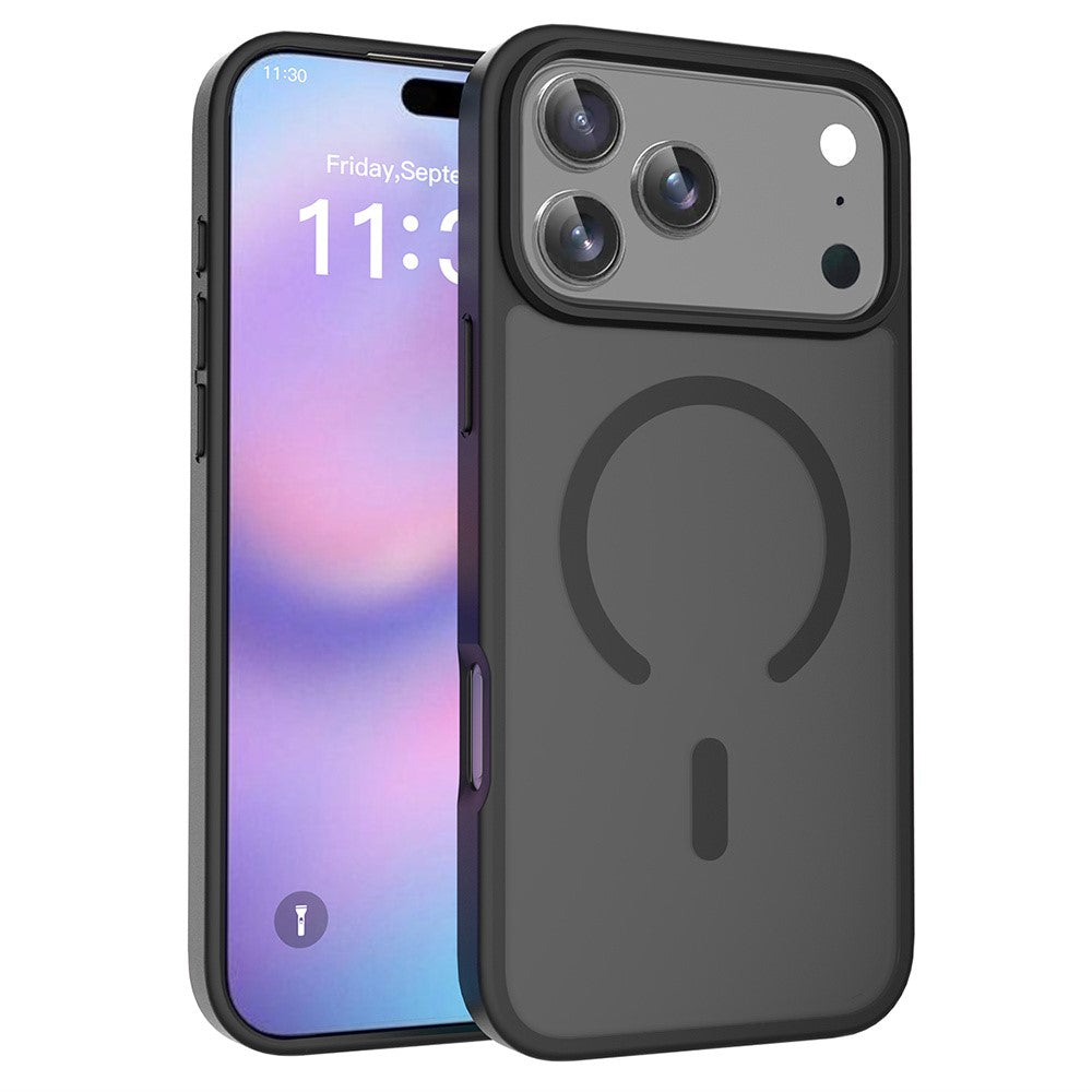 Til iPhone 18 Pro Max / 17 Pro Max Cover Kompatibel med MagSafe TPU-ramme Akrylbagside Telefoncover Skin Touch