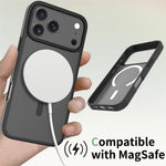 Til iPhone 18 Pro Max / 17 Pro Max Cover Kompatibel med MagSafe TPU-ramme Akrylbagside Telefoncover Skin Touch