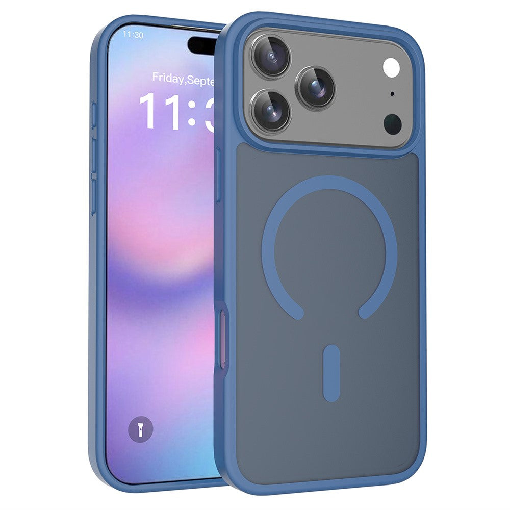 Til iPhone 18 Pro Max / 17 Pro Max Cover Kompatibel med MagSafe TPU-ramme Akrylbagside Telefoncover Skin Touch