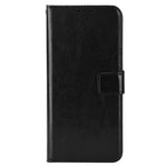 For Oppo A17 4G Crazy Horse Texture PU Leather Phone Case Full Protection Magnetic Clasp Cover with Stand Wallet