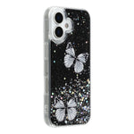 Til iPhone 17 Cover Epoxy PVC Sommerfugl TPU Æstetik Telefoncover