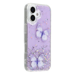 Til iPhone 17 Cover Epoxy PVC Sommerfugl TPU Æstetik Telefoncover