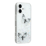 Til iPhone 17 Cover Epoxy PVC Sommerfugl TPU Æstetik Telefoncover