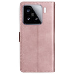 For Xiaomi 15 Leather Wallet Case with Strap Solid Color Phone Stand Cover