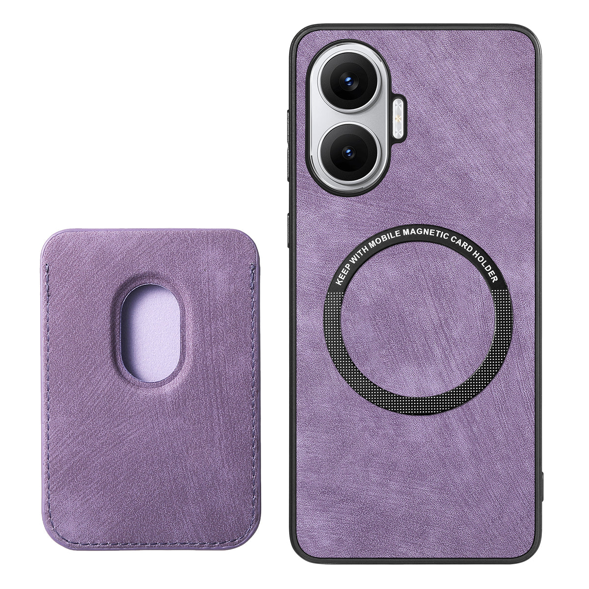 For Xiaomi Redmi Turbo 4 Pro 5G Magnetic Case Leather Back Cover with Detachable Card Holder