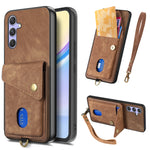 For Samsung Galaxy A18 5G / A18 4G / A17 5G / A17 4G Case with Card Holder Kickstand Leather Phone Back Cover