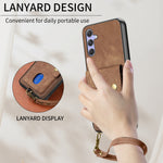 For Samsung Galaxy A18 5G / A18 4G / A17 5G / A17 4G Case with Card Holder Kickstand Leather Phone Back Cover