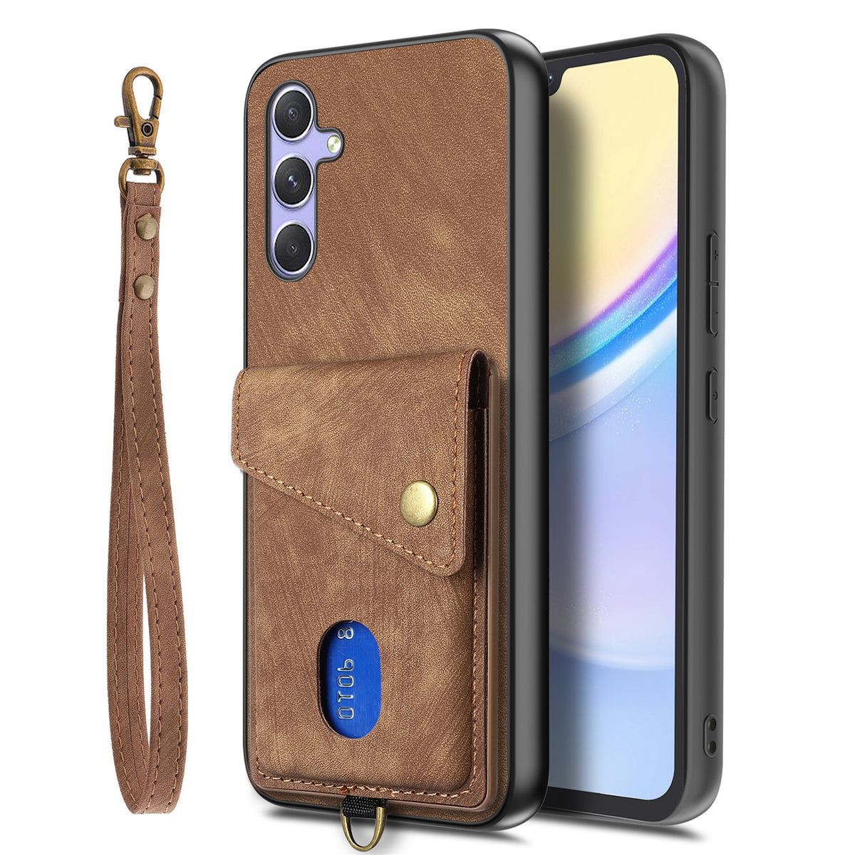 For Samsung Galaxy A18 5G / A18 4G / A17 5G / A17 4G Case with Card Holder Kickstand Leather Phone Back Cover