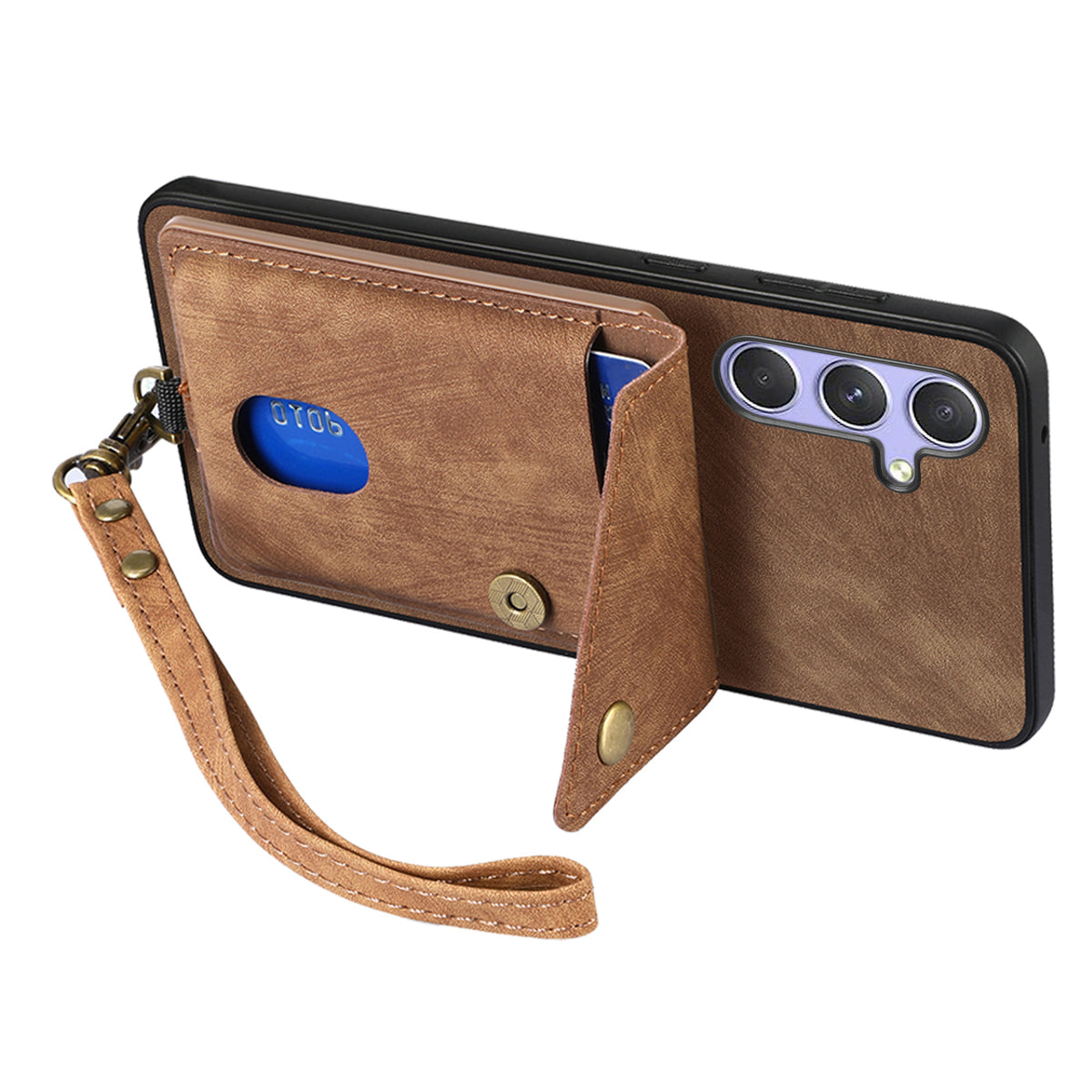 For Samsung Galaxy A18 5G / A18 4G / A17 5G / A17 4G Case with Card Holder Kickstand Leather Phone Back Cover