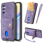 For Samsung Galaxy A18 5G / A18 4G / A17 5G / A17 4G Case with Card Holder Kickstand Leather Phone Back Cover