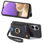For Xiaomi Redmi Turbo 4 Pro 5G Retro PU Leather Back Cover with RFID Blocking Card Holder