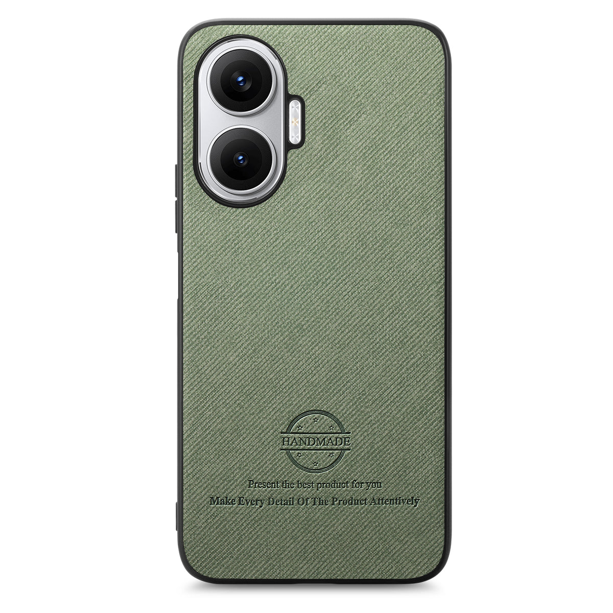 For Xiaomi Poco F7 5G Leather Phone  Back Cover with Cloth Texture