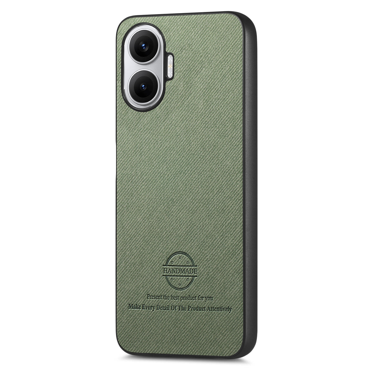 For Xiaomi Poco F7 5G Leather Phone  Back Cover with Cloth Texture