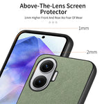 For Xiaomi Poco F7 5G Leather Phone  Back Cover with Cloth Texture