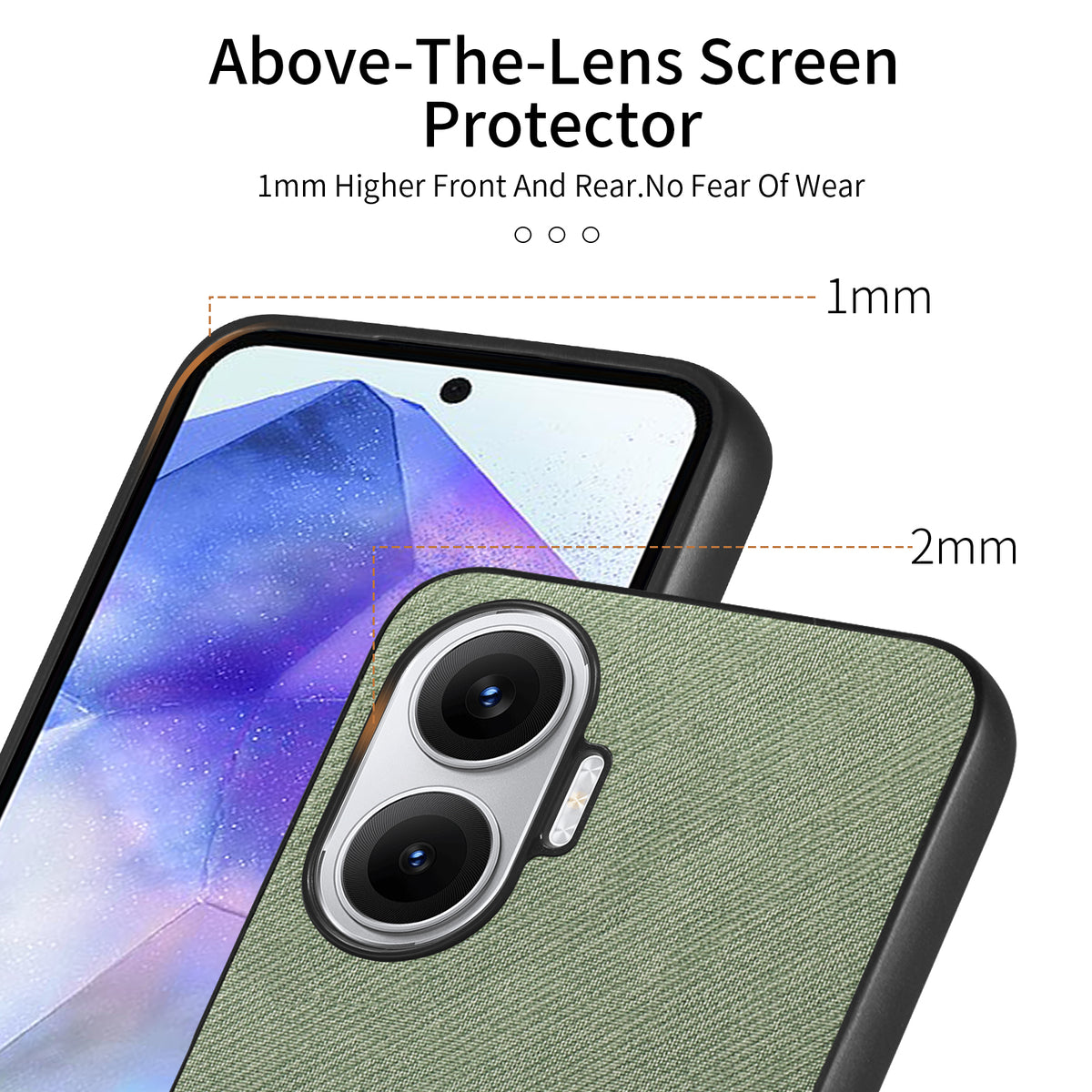 For Xiaomi Poco F7 5G Leather Phone  Back Cover with Cloth Texture