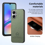 For Xiaomi Poco F7 5G Leather Phone  Back Cover with Cloth Texture
