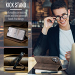 CASEME For iPhone 17 Wallet Case  013 Series PU Leather Phone Cover Stand