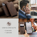 CASEME For iPhone 17 Wallet Case  013 Series PU Leather Phone Cover Stand