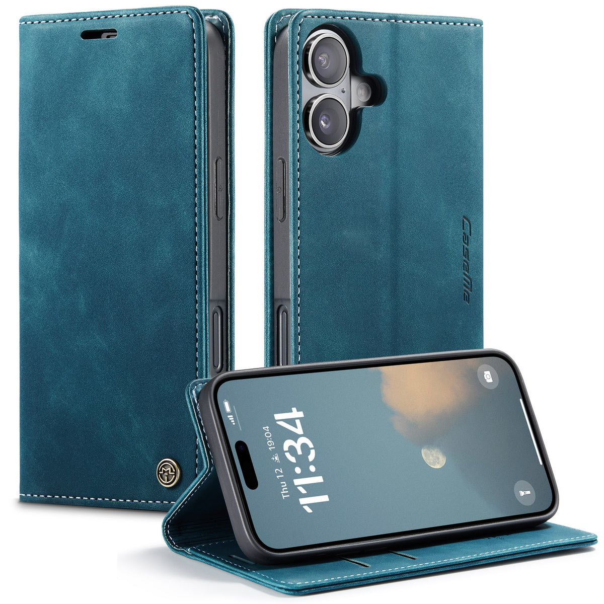CASEME For iPhone 17 Wallet Case  013 Series PU Leather Phone Cover Stand