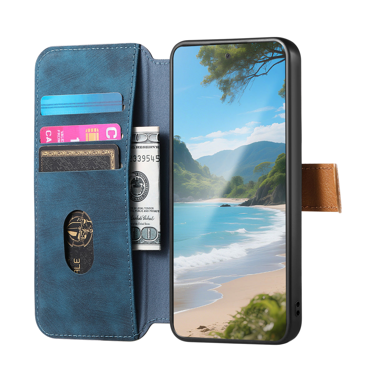 For Xiaomi Redmi Turbo 4 Pro 5G Case Wallet Retro Leather Phone Cover with Wristband Kickstand