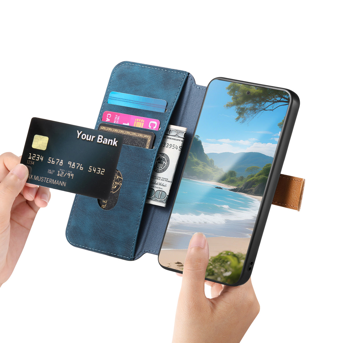 For Xiaomi Redmi Turbo 4 Pro 5G Case Wallet Retro Leather Phone Cover with Wristband Kickstand