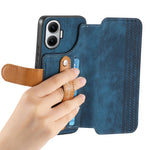 For Xiaomi Redmi Turbo 4 Pro 5G Case Wallet Retro Leather Phone Cover with Wristband Kickstand