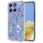 For Motorola Moto G56 5G Case Butterfly Floral Pattern Printing TPU Phone Back Cover