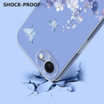 For iPhone 17th / 16th Case Butterfly Floral Pattern Printing TPU Phone Back Cover