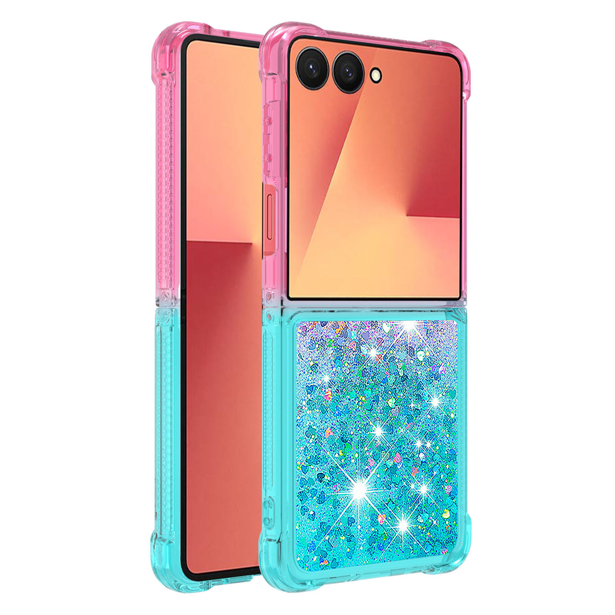 For Samsung Galaxy Z Flip7 5G TPU Case Gradient Quicksand Phone Back Cover