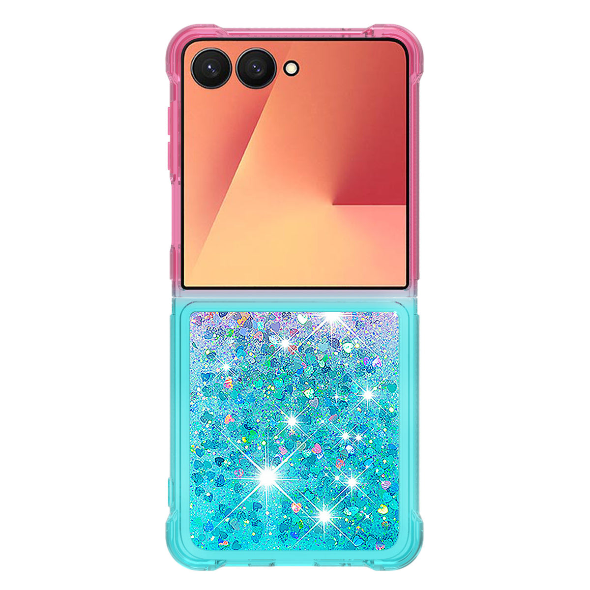 For Samsung Galaxy Z Flip7 5G TPU Case Gradient Quicksand Phone Back Cover