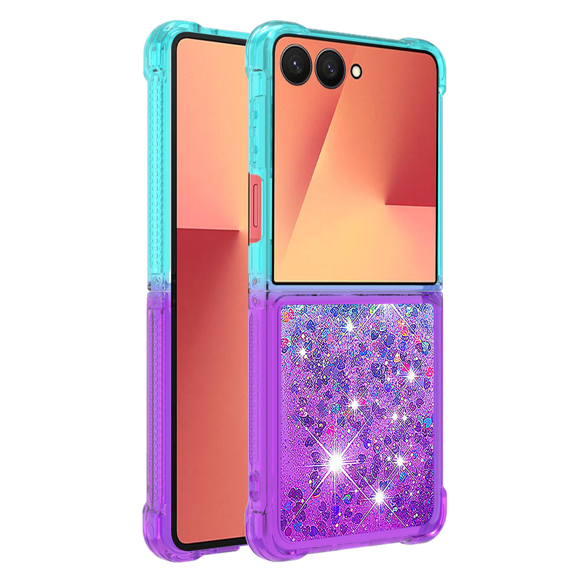 For Samsung Galaxy Z Flip7 5G TPU Case Gradient Quicksand Phone Back Cover
