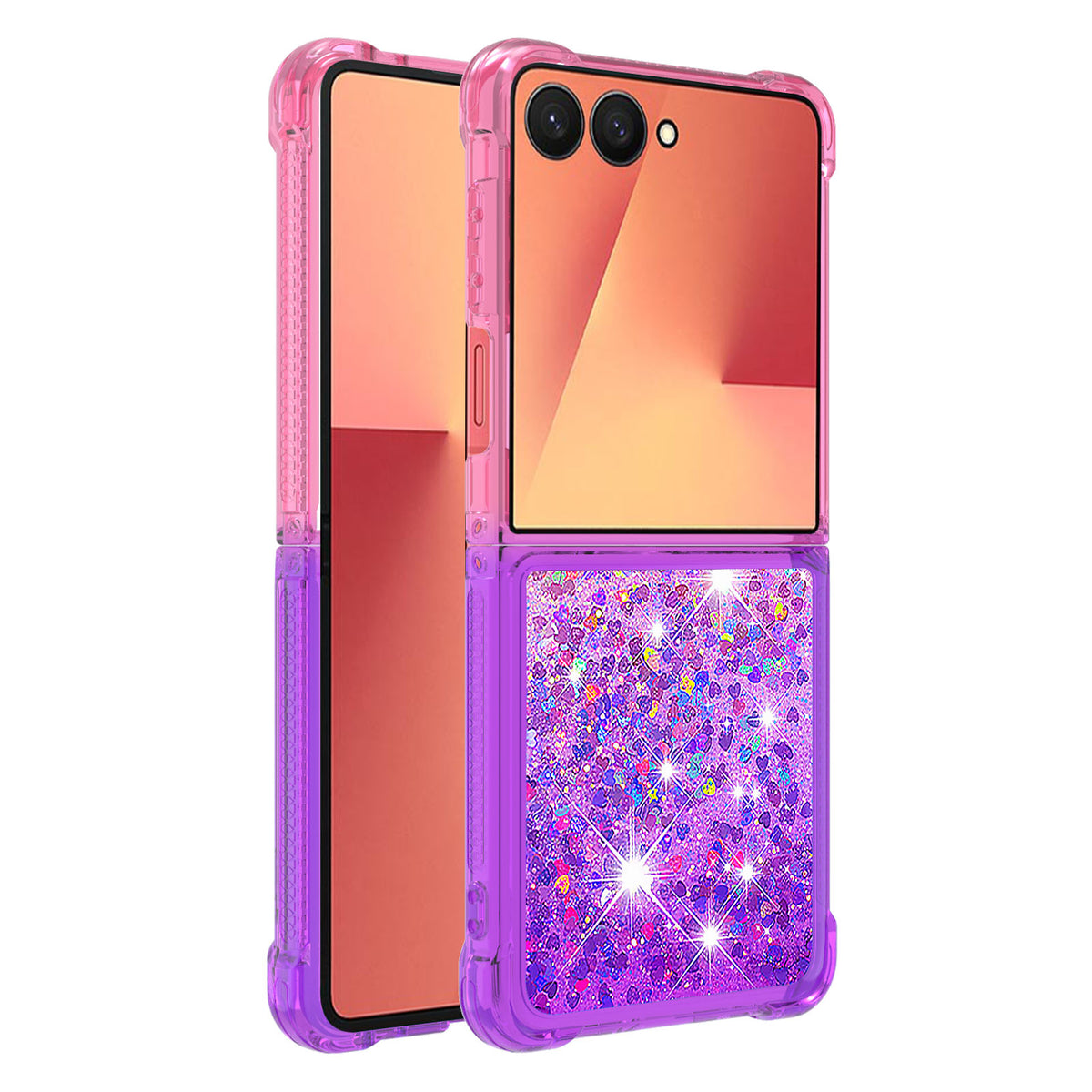 For Samsung Galaxy Z Flip7 5G TPU Case Gradient Quicksand Phone Back Cover