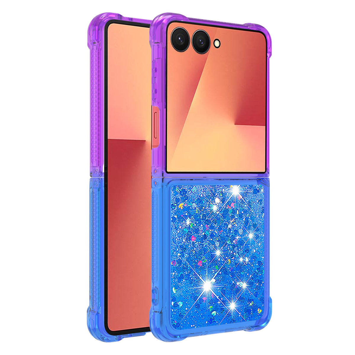 For Samsung Galaxy Z Flip7 5G TPU Case Gradient Quicksand Phone Back Cover