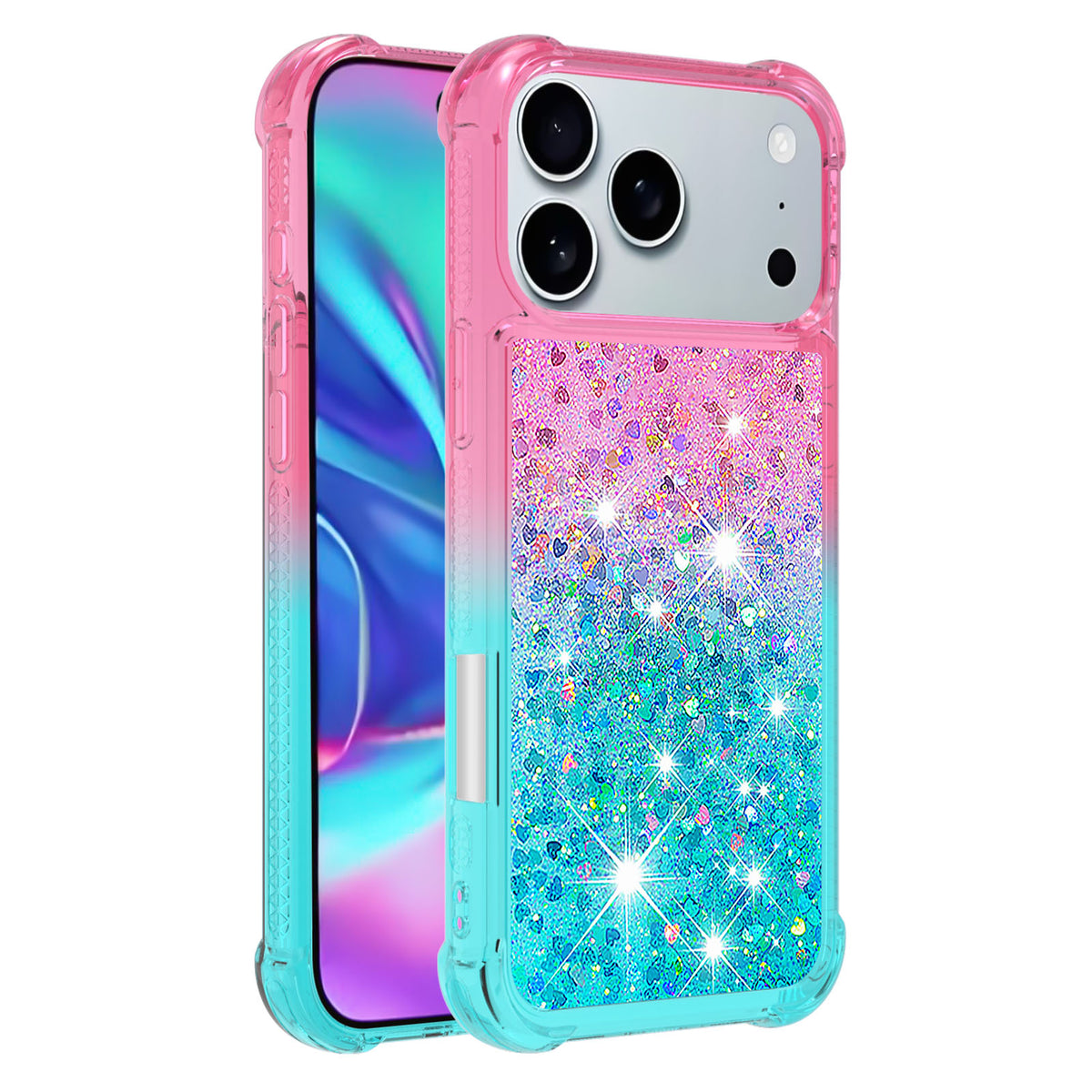 For iPhone 18 Pro Max / 17 Pro Max TPU Case Gradient Quicksand Phone Back Cover