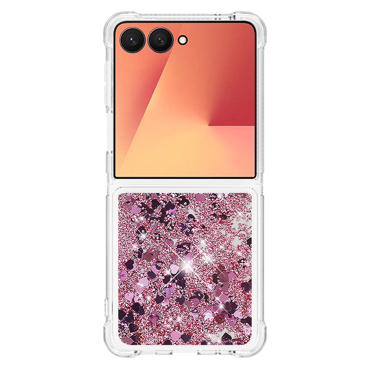 For Samsung Galaxy Z Flip7 5G TPU Case Glitter Quicksand Shockproof Phone Back Cover